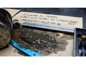 Ford F-350 Oil Filter and Coolant Filtration System - Sinister Diesel - 2-Micron Filtration - Blue Anodized - `03-`07